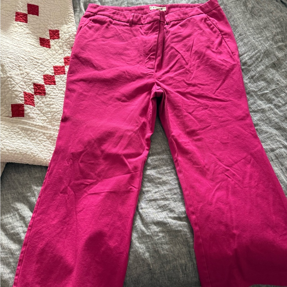 Boden Fuchsia Wide-Leg Trousers